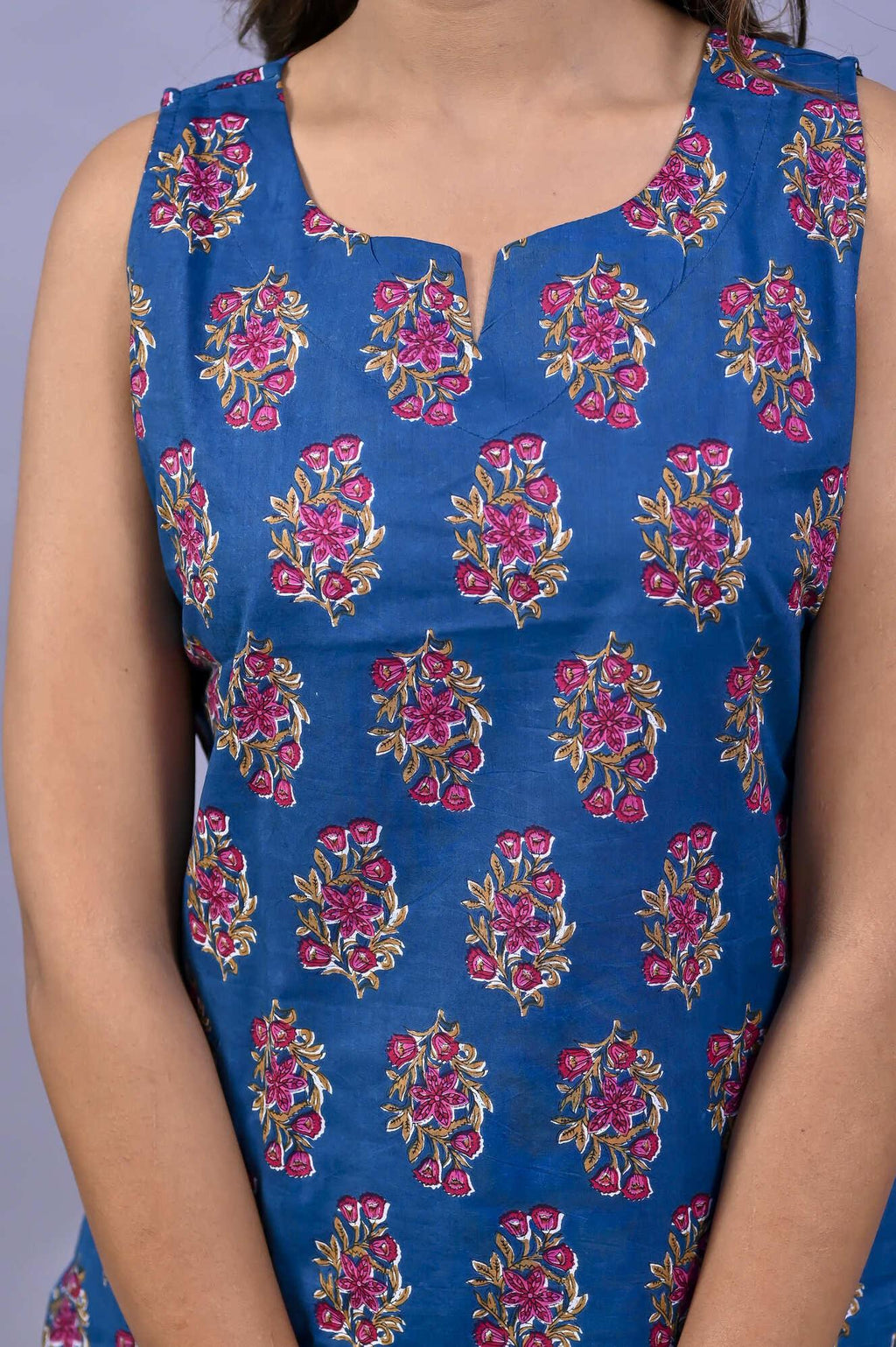 Ethnic Motifs Printed Pure Cotton Night Suit ROOPWATI FASHION