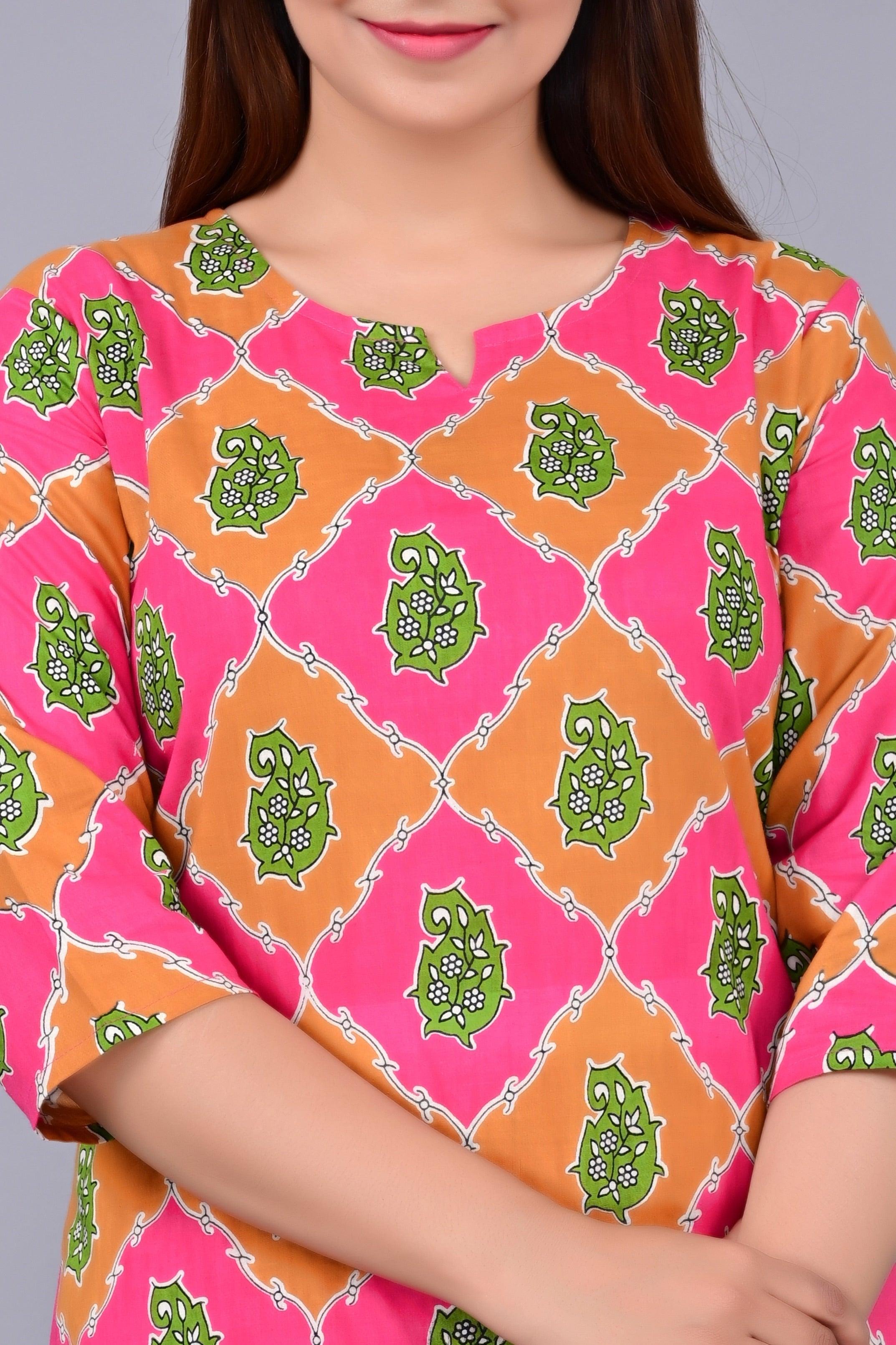 Printed Pure Cotton Night Suit ROOPWATI FASHION